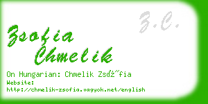 zsofia chmelik business card